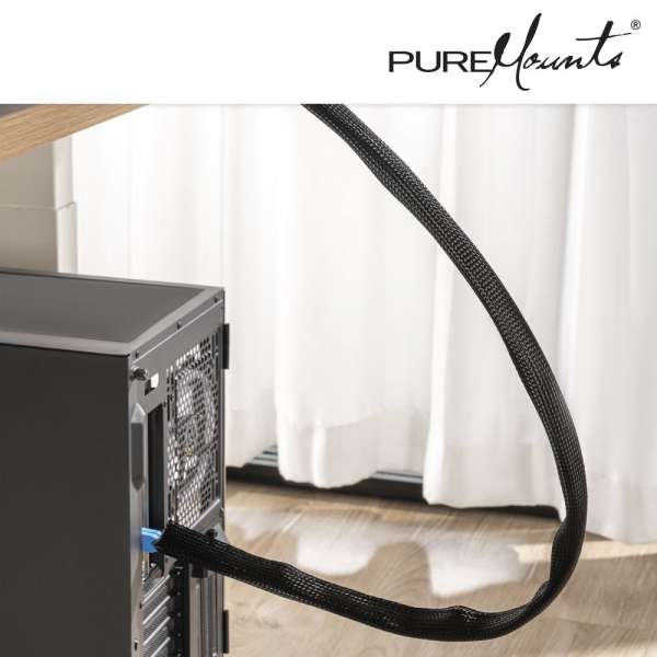 Kabelschlauch Polyester 50m Schwarz