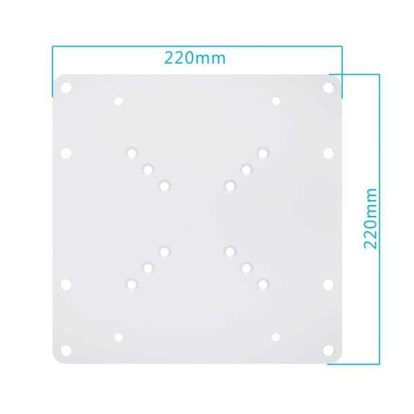 PureMounts® Universeller VESA Adapter 50x50 bis 200x200 weiß