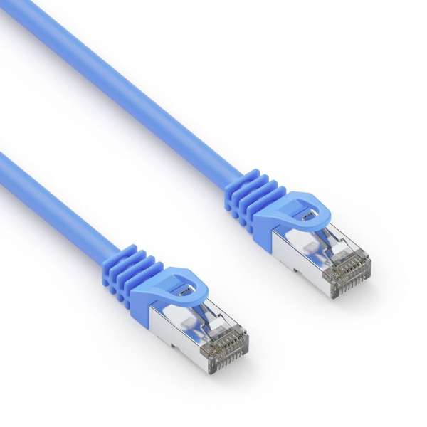 CAT 6A Patchkabel. S/FTP - blau - 0,50m