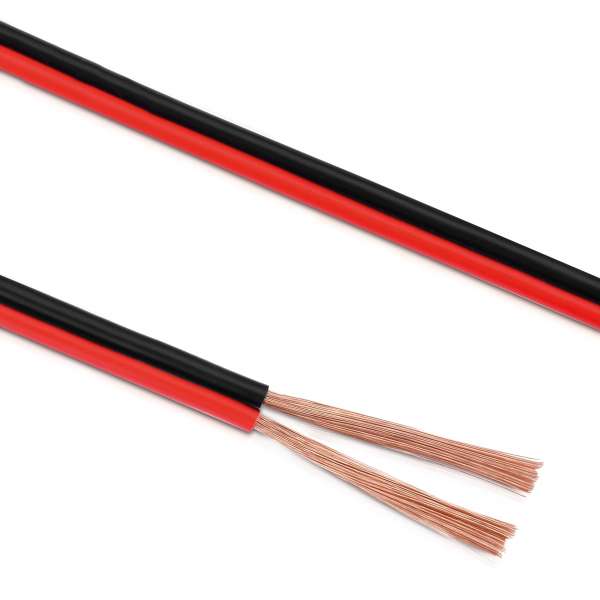 sonero Lautsprecherkabel 2x4,0mm², CCA 20,0m, rot/schwarz