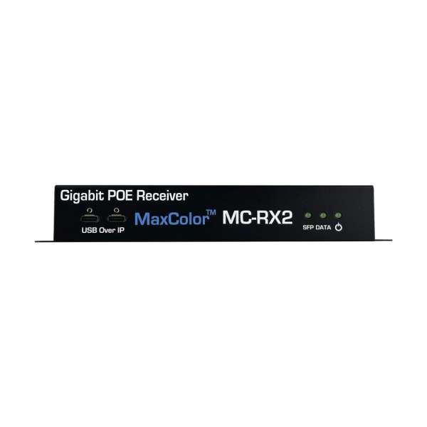 JustAddPower - MaxColor™ 4K60 4:4:4 Decoder (Receiver), 36-Bit, mit SFP, USB-C & ARC