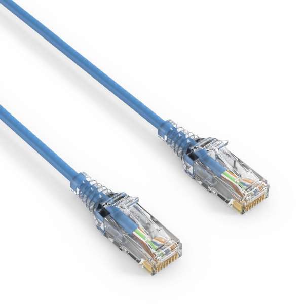 CAT 6 Patchkabel. SLIM - UTP - LSOH - blau - 2,00m
