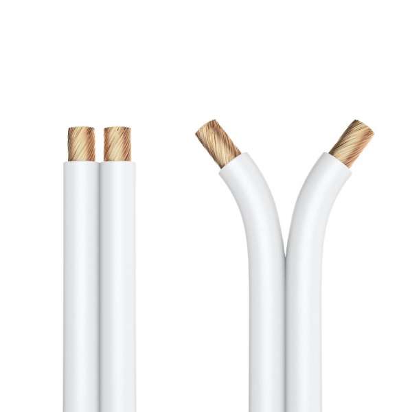 PureLink Lautsprecherkabel OFC 2x4,00mm² (0,10mm), 50,0m, weiß