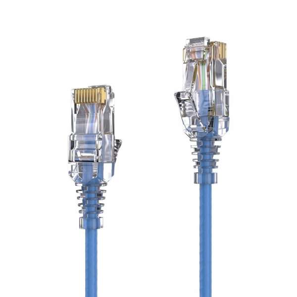 CAT 6 Patchkabel. SLIM - UTP - LSOH - blau - 2,00m