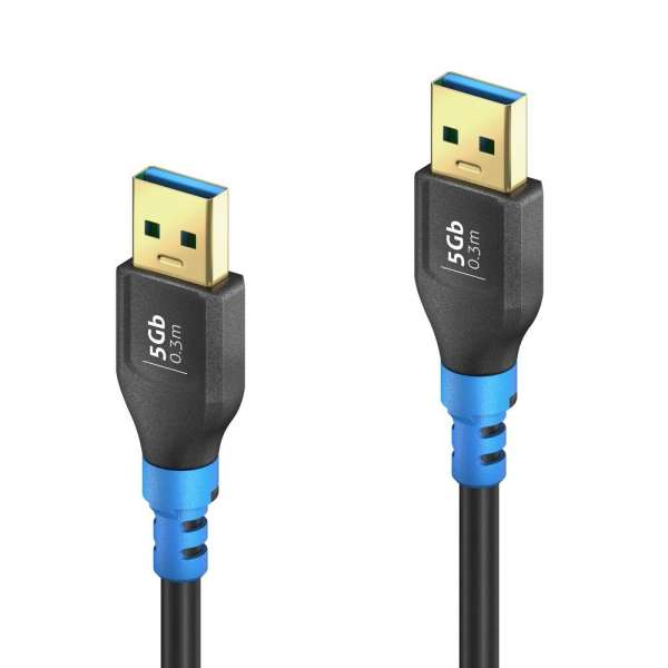 FlexInstall USB-A auf USB-A Kabel USB 3.2 Gen1x1 5Gbps 0.30m