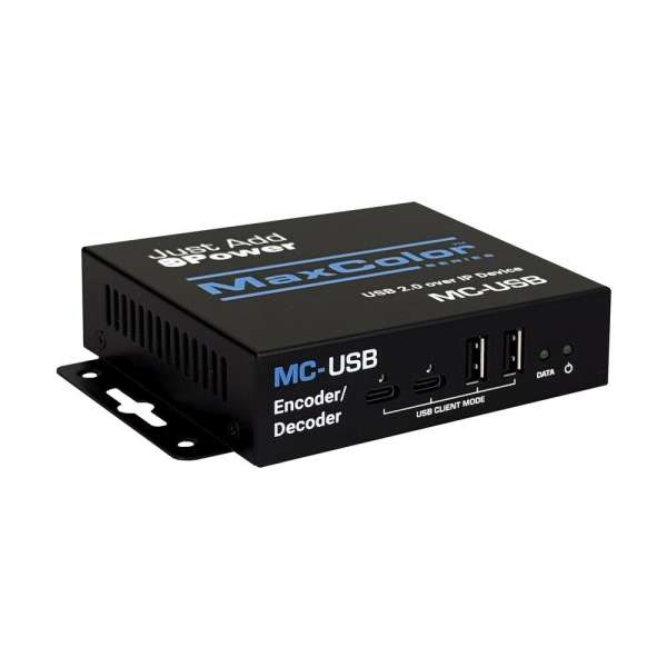 Just Add Power - MaxColor™ USB 2.0 over IP Encoder/Decoder Gerät