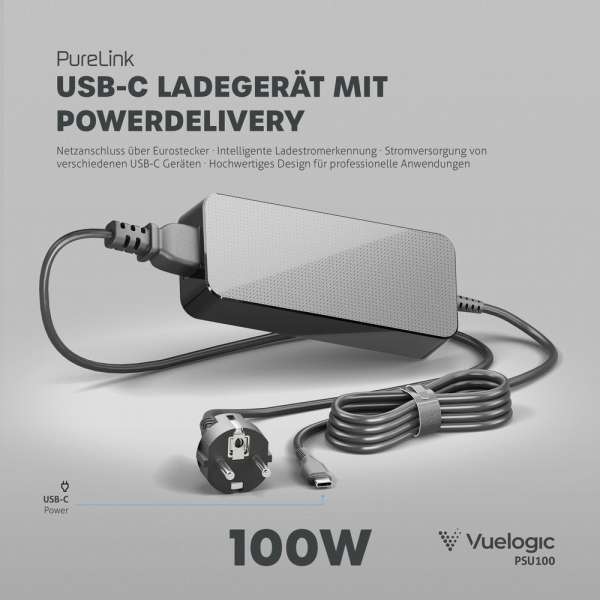 Vuelogic - USB-C Netzteil - 100W PD - schwarz