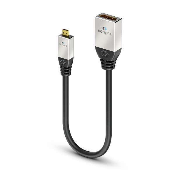 sonero Micro HDMI auf HDMI Adapter Kabel 0,25m