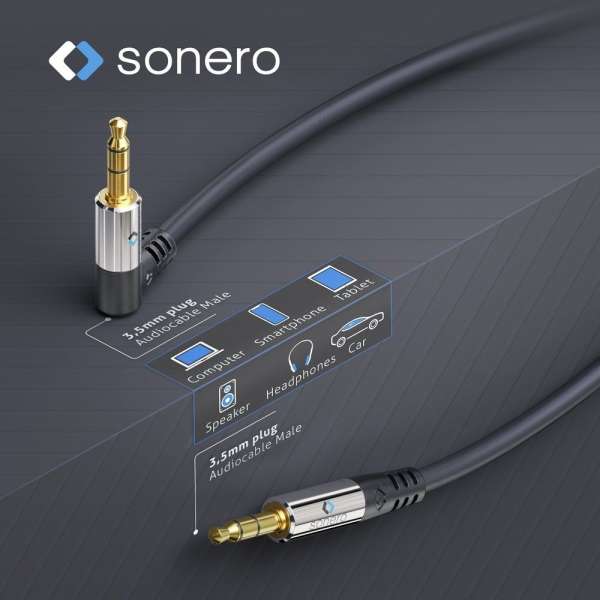 sonero 3,5mm Audio Kabel 1x90° 2,0m