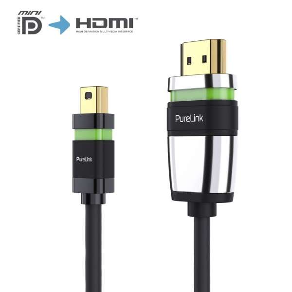 MiniDP/HDMI Kabel - Ultimate Serie - 1,50m - schwarz