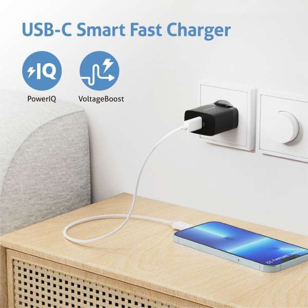 sonero USB-C GaN Ladegerät - 1 Port - 30W PD - schwarz