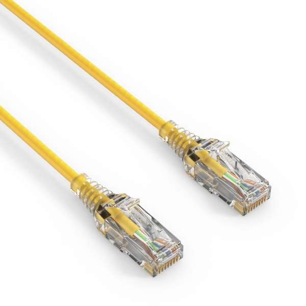 CAT 6 Patchkabel. SLIM - UTP - LSOH - gelb - 2,00m