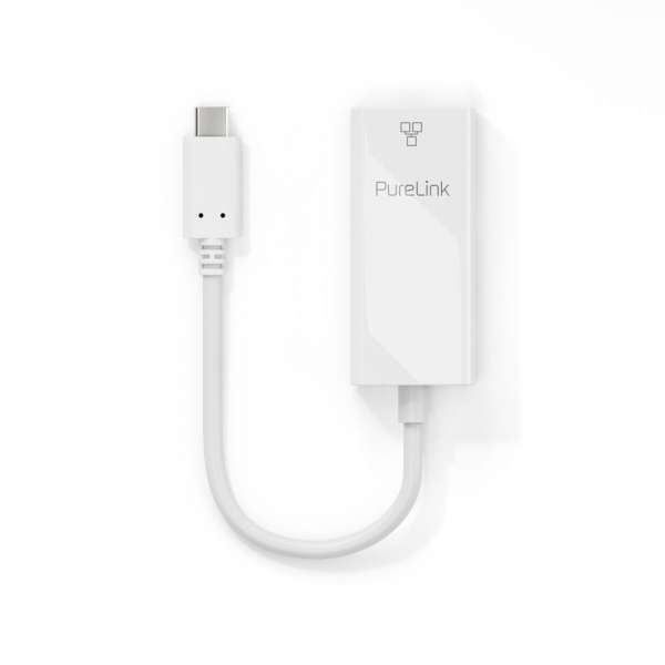 USB-C auf Ethernet Adapter - Gigabit 1000Mbps - iSerie - weiß - 0,10m