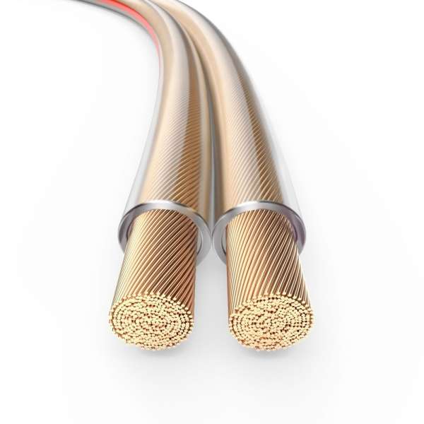 PureLink Lautsprecherkabel OFC 2x1,50mm² (0,20mm), 30,0m, transparent