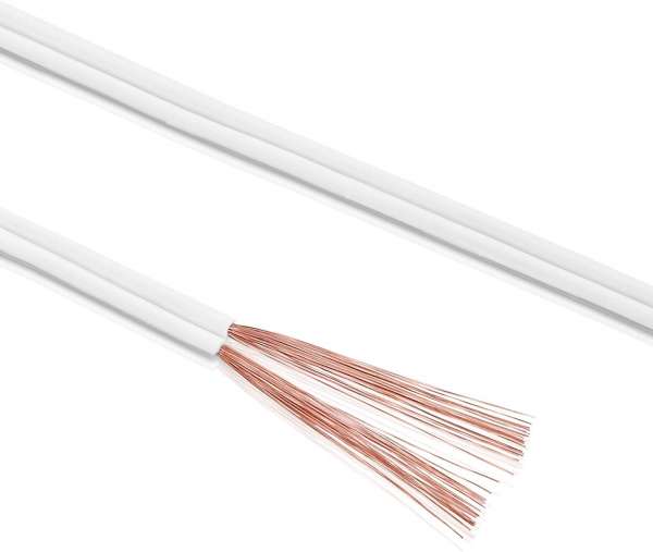 sonero Lautsprecherkabel 2x0,75mm², CCA 25,0m, weiß