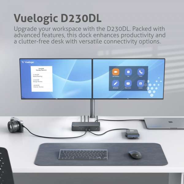 Vuelogic - USB-C Docking Station - Quad Display DisplayLink ready - 8K-Unterstützung