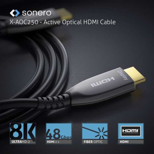 sonero Aktives HDMI 8K AOC Extender Kabel - 10m