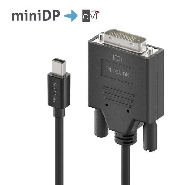 Mini DisplayPort auf DVI Kabel - 1920x1200 - WUXGA - iSerie - schwarz - 1,50m Mini DisplayPort auf DVI Kabel - 1920x1200 - WUXGA - iSerie - schwarz - 1,50m