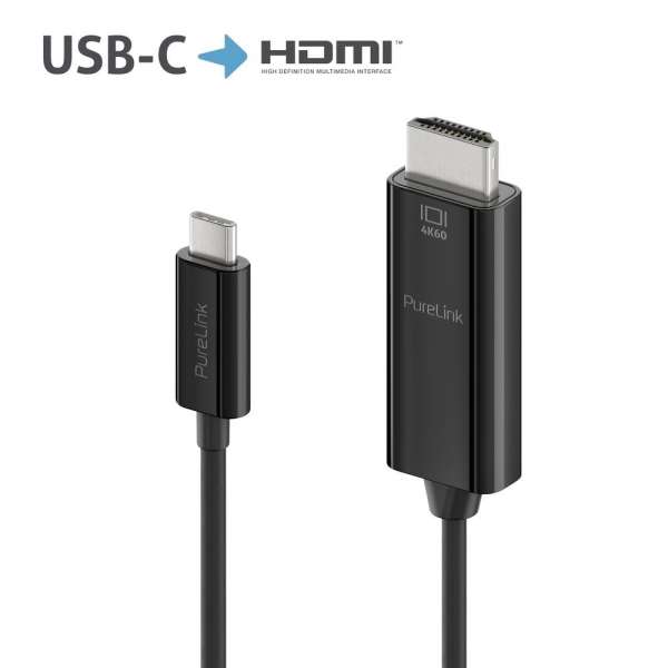 USB-C auf HDMI Kabel - 4K60 - iSerie - schwarz - 1,50m USB-C auf HDMI Kabel - 4K60 - iSerie - schwarz - 1,50m