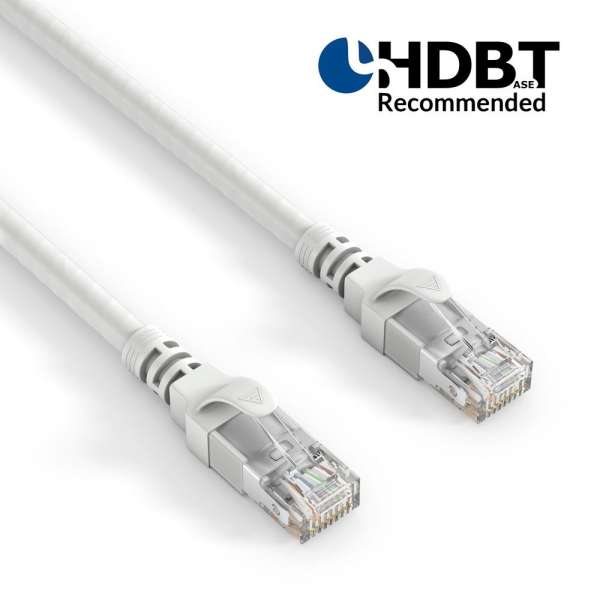 HDBaseT-zertifiziertes CAT 6A Patchkabel. S/FTP - LSOH - AWG 26 - grau - 30,0m