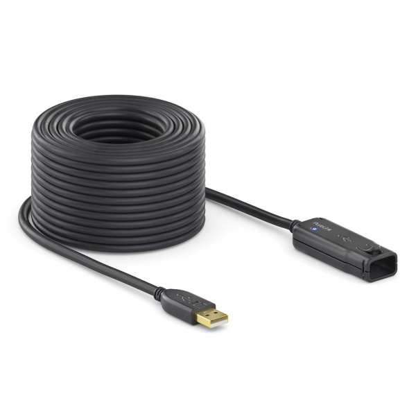 USB 2.0 Aktiv Verlängerung - schwarz - 24,0m