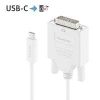 USB-C auf DVI Kabel - 1920x1200 - WUXGA - iSerie - weiß - 2,00m USB-C auf DVI Kabel - 1920x1200 - WUXGA - iSerie - weiß - 2,00m
