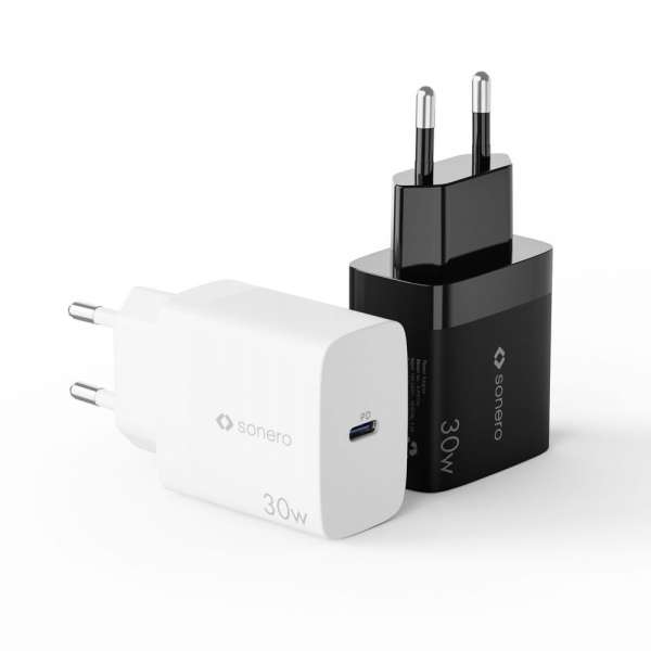 sonero USB-C GaN Ladegerät - 1 Port - 30W PD - weiß