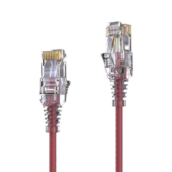 CAT 6 Patchkabel. SLIM - UTP - LSOH - rot - 1,50m
