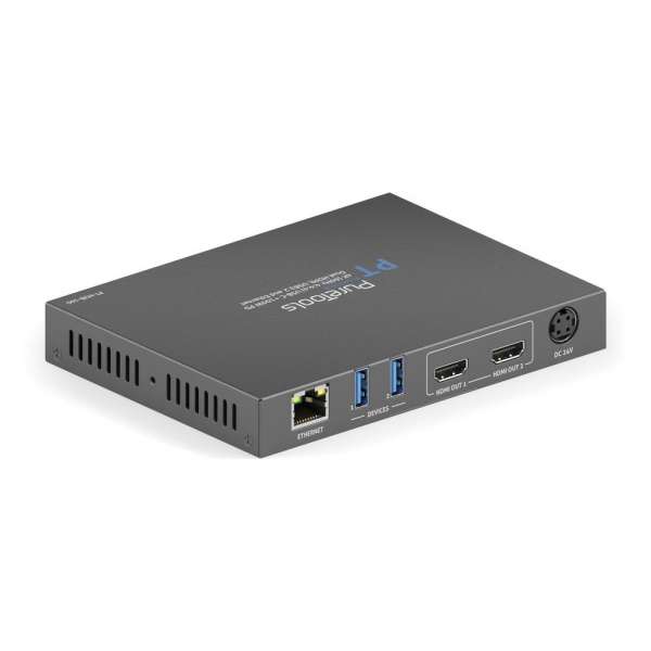 PureTools - ProAV USB-C Alt-Mode Docking Station - 4K (60Hz 4:4:4) USB-C + 100W PD Dual 4K HDMI Ausgang, USB 3.2 und Ethernet