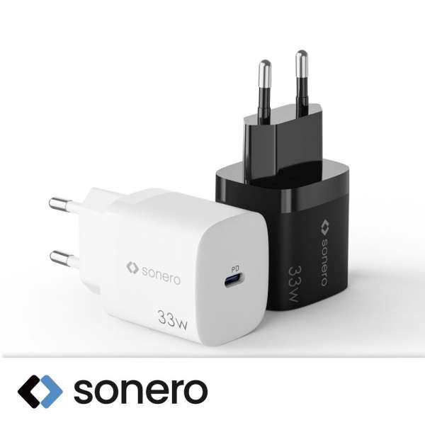 sonero USB-C GaN Ladegerät - 1 Port - 33W PD - weiß