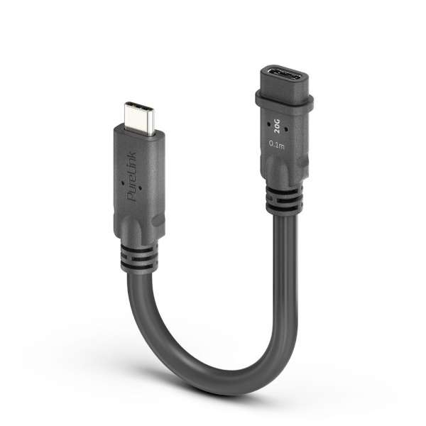 USB-C auf USB-C Portsaver USB4 Gen2x2 20Gbps - PureInstall 0.10m