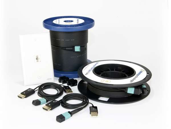 CT Serie - 18Gbps DP Universal Glasfaser Receiver für CT-UFO Extender Set, 0,8m