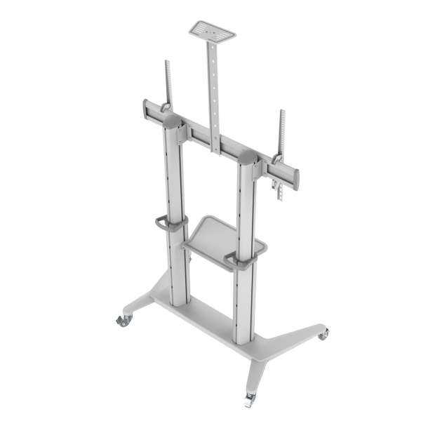 PureMounts® Premium TV Cart - Single Display bis 120", weiß