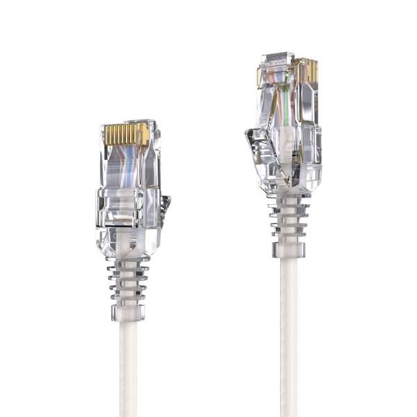CAT 6 Patchkabel. SLIM - UTP - LSOH - weiß - 3,00m