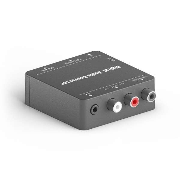 PureTools - D zu A Audio Konverter. Koaxial oder Toslink zu Analog L/R und 3,5 mm Audio.