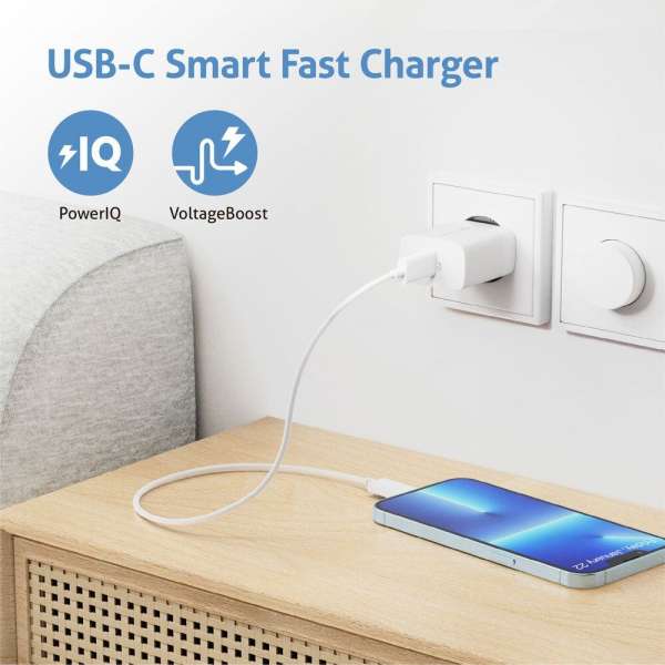 sonero USB-C Ladegerät - 1 Port - 20W PD - weiß