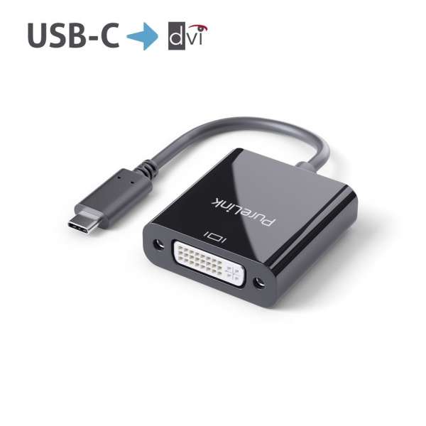 USB-C auf DVI Adapter - 1080p - iSerie - schwarz - 0,10m