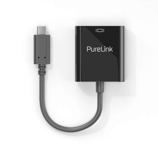 USB-C auf VGA Adapter - 1200p - iSerie - schwarz - 0,10m