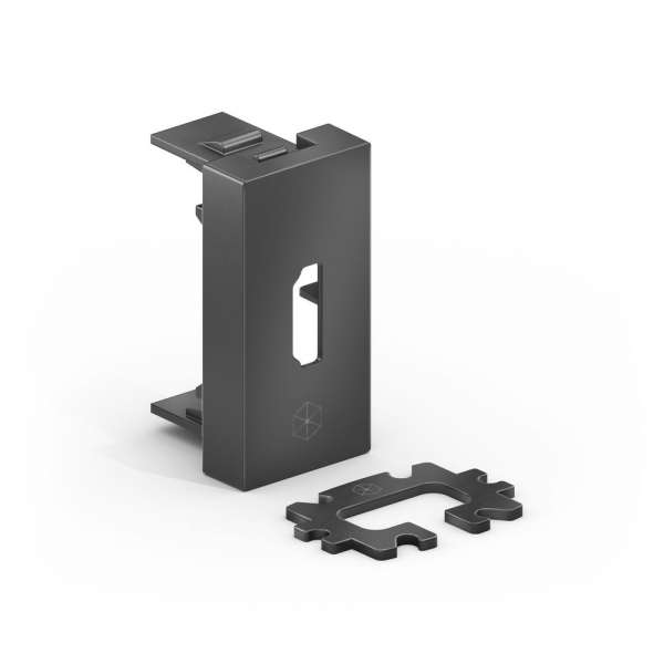 mediahub2 - HDMI-Steckplatzabdeckung - schwarz