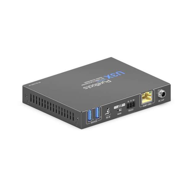 PureTools - 2x1 USB3 Cat Extender Switch (Host-Side) - USB 3.2 Gen1 Data Extender Switch inkl. Dual Device Ports & PD