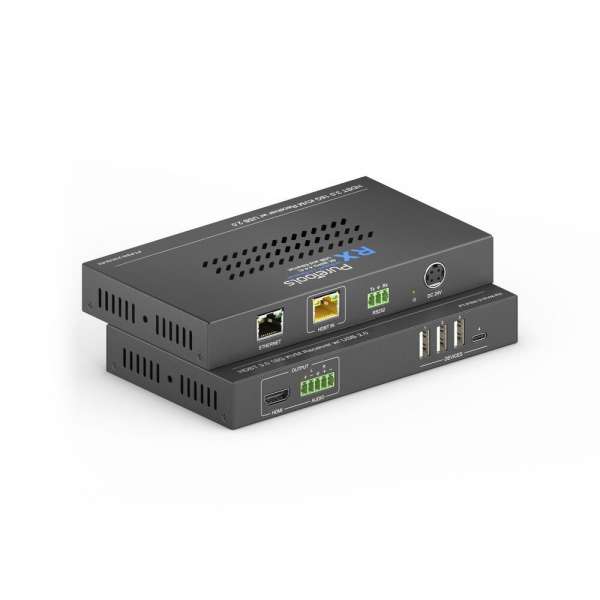 PureTools - HDBaseT 3.0 KVM Extender Set - USB-C/HDMI + USB Daten und Ethernet