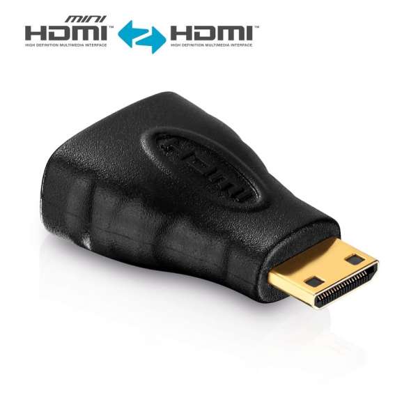Mini HDMI/HDMI Adapter - PureInstall - Schwarz