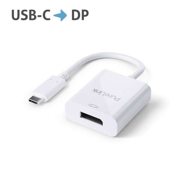 USB-C auf DisplayPort Adapter - 4K60 - iSerie - weiß - 0,10m